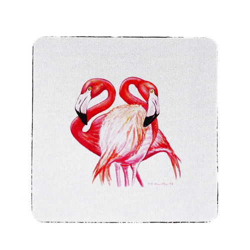 Two Flamingos Coasters - Set of 4
